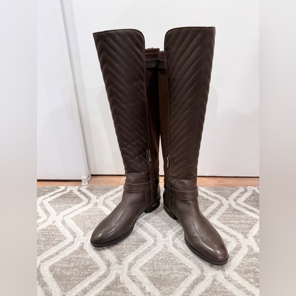 Vince Camuto Brown Panyma Riding Boots/Women/ Size 7.5/ Like New - Picture 4 of 13